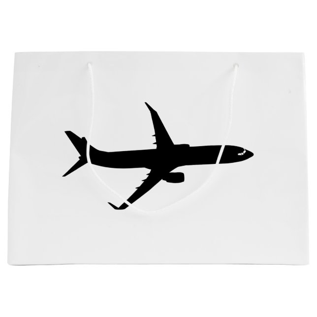 Aircraft Jetliner Shadow Flight Customize Colour Large Gift Bag (Front)