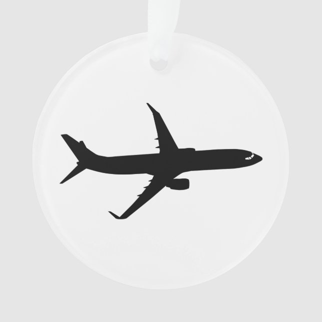 Aircraft Jetliner Shadow Flight Customize Colour Ornament (Front)