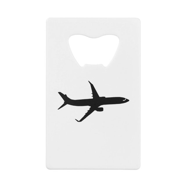 Aircraft Jetliner Shadow Flight Customize Colour Wallet Bottle Opener (Front)