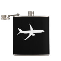 Aircraft JetLiner White Silhouette Flying