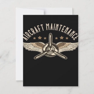 Aircraft Maintenance | Cool Design Invitation