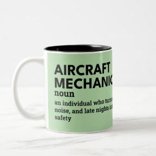 Aircraft Mechanic – Aviation Humour Gift Two-Tone Coffee Mug