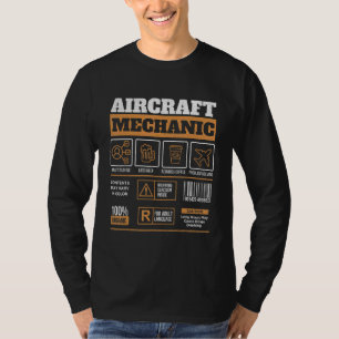 Aircraft Mechanic  Aviation Technician Airplane Ma T-Shirt