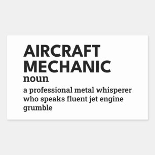 Aircraft Mechanic Definition – Aviation Humour Sticker