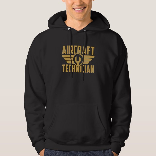 Aircraft Mechanic Engineer   Aircraft Technician Hoodie (Front)