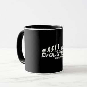Aircraft Mechanic Evolution Funny of Men Mug