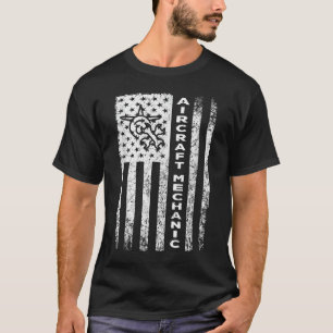 Aircraft Mechanic Flag, Future Airplane Mechanic O T-Shirt