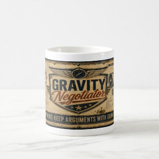 Aircraft Mechanic funny Cup-Gravity Negotiator jok Coffee Mug