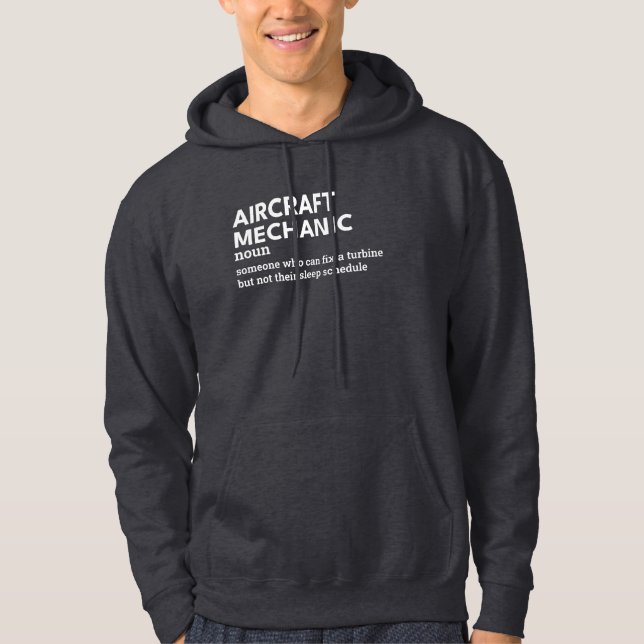 Aircraft Mechanic – Funny Work Hoodie (Front)