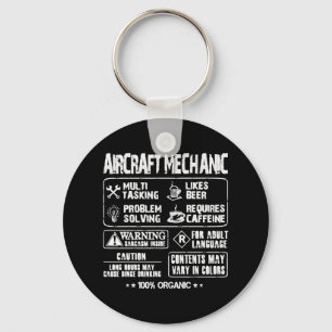 Aircraft mechanic - Mechanic multi tasking t - s Keychain