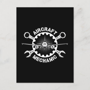 Aircraft Mechanic Plane Aviation Love Airplanes Holiday Postcard
