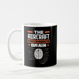 Aircraft Mechanics Brain Aviation Funny Aircraft M Coffee Mug