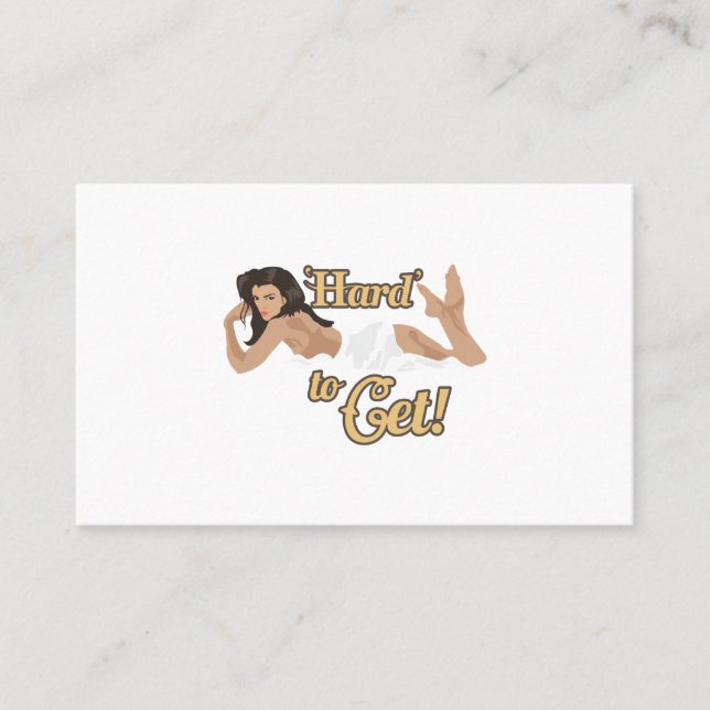 Aircraft Nose Art Hard To Get Gift Idea Business Card (Front)