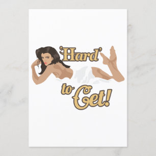 Aircraft Nose Art Hard To Get Gift Idea Invitation