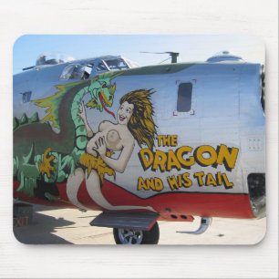 Aircraft Nose Art Mouse Pad