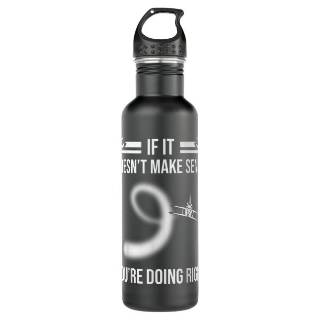 Aircraft Pilot Airplane Lover Aviation 710 Ml Water Bottle (Front)