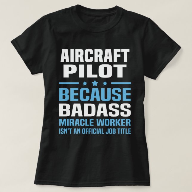 Aircraft Pilot T-Shirt (Design Front)