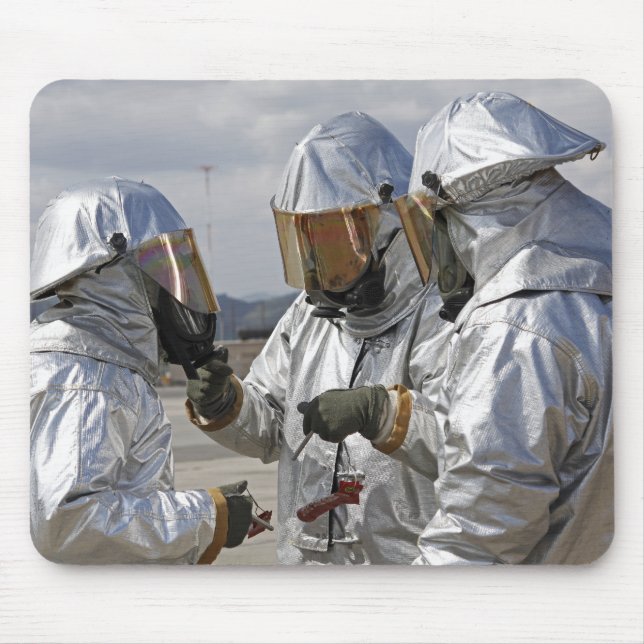 Aircraft Rescue Firefighter Marines Mouse Pad (Front)