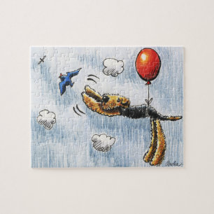 Aire-Balloon Airedale Terrier Jigsaw Puzzle