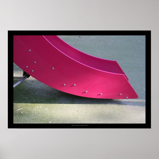 Aire de jeu pour enfants 28 Red Slide Poster (Devant)