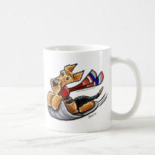 Aire-Sledding Airedale Terrier Coffee Mug