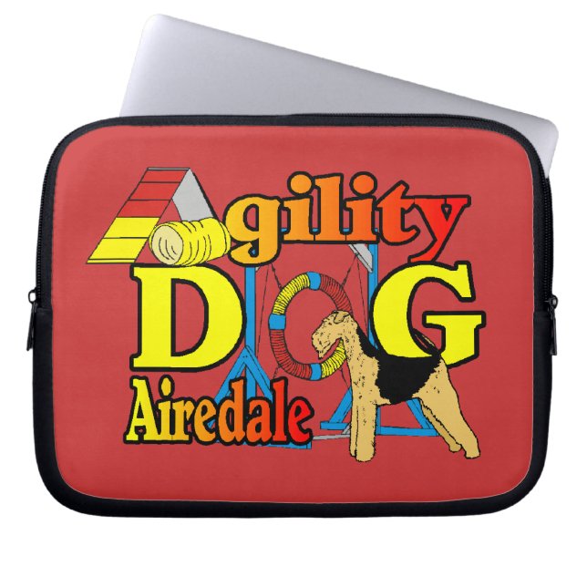 Airedale_Agility Laptop Sleeve (Front)