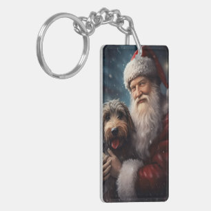 Airedale avec Noël Festif du Père Noël