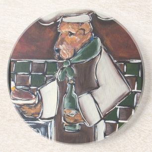 Airedale Chef Coaster