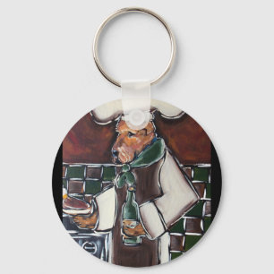 Airedale Chef Keychain