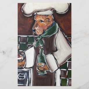 Airedale Chef Stationery