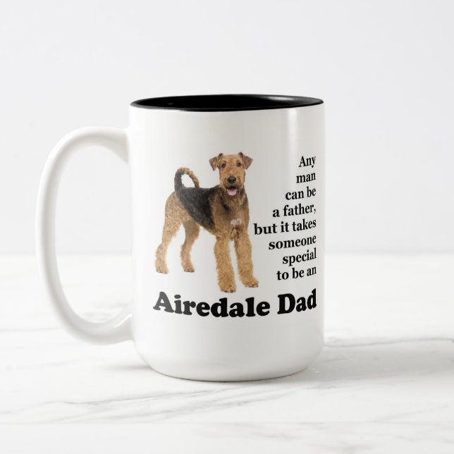 Airedale Dad Mug (Left)