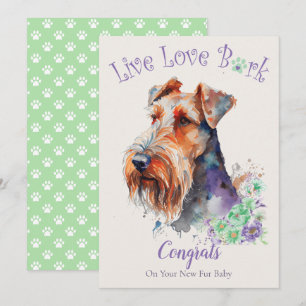 Airedale Dog Adoption, Gotcha Day Card