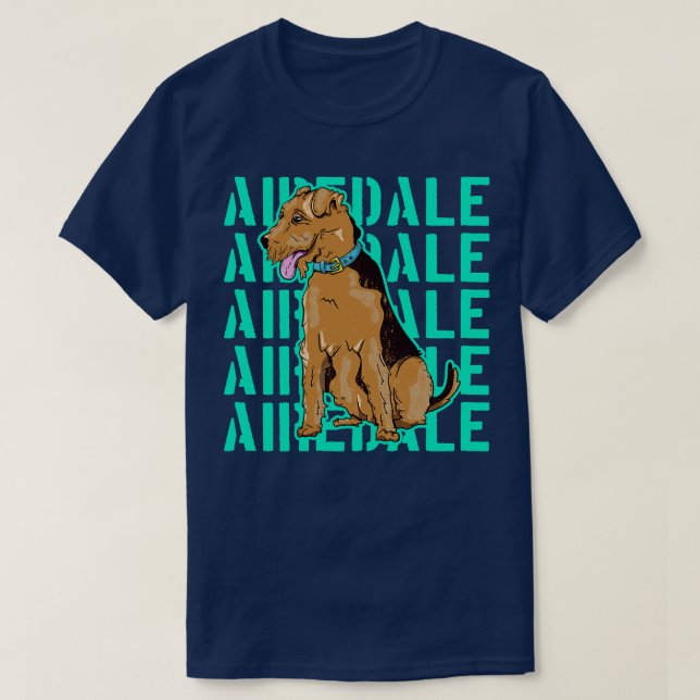 Airedale Dog T-Shirt (Design Front)