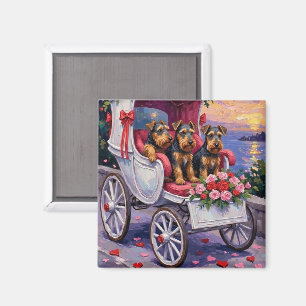 Airedale Dog Valentine's Day  Magnet