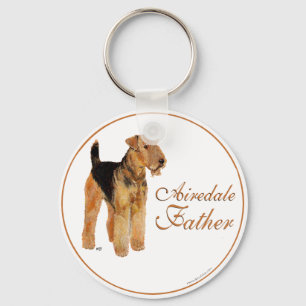 Airedale Father's Day Keychain