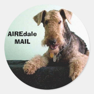 AIREdale MAIL Classic Round Sticker