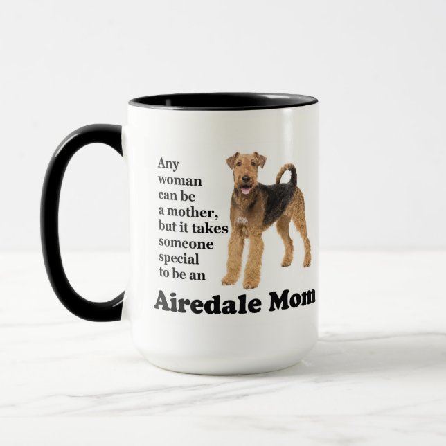 Airedale Mom Mug (Left)