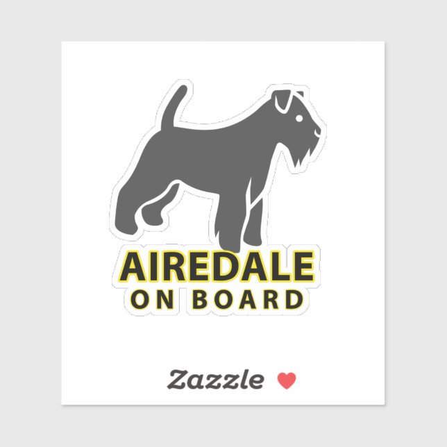 Airedale On Board (Sheet)