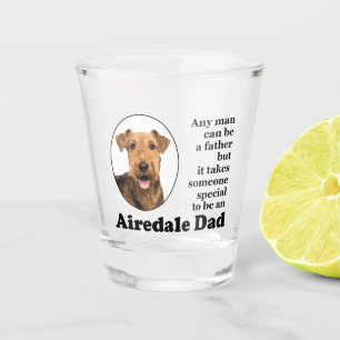 Airedale Papa Tiré Du Verre