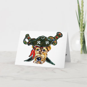 Airedale Pirate Card