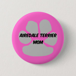 airedale terrier 2 inch round button