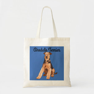 Airedale Terrier a illustré le sac fourre-tout