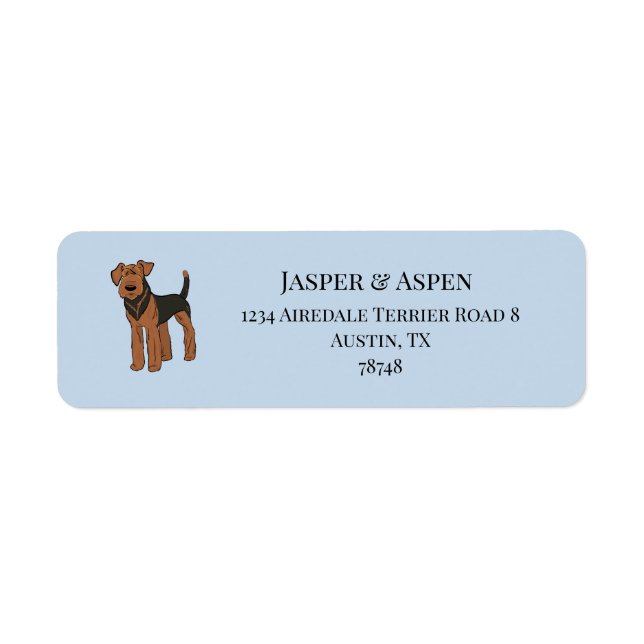 Airedale Terrier Adresse (Devant)