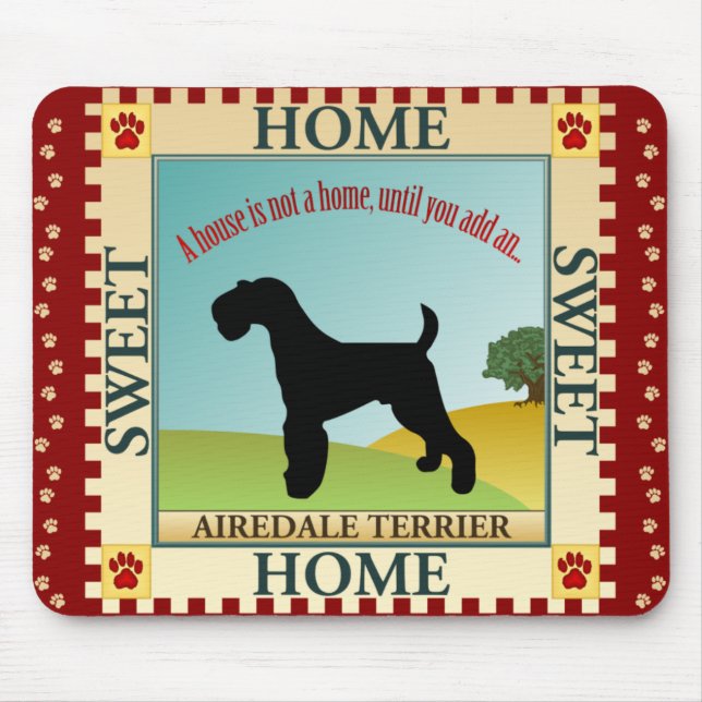 Airedale Terrier [ADT] Mouse Pad (Front)