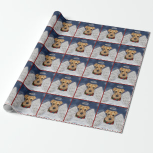 Airedale Terrier Angel Wrapping Paper