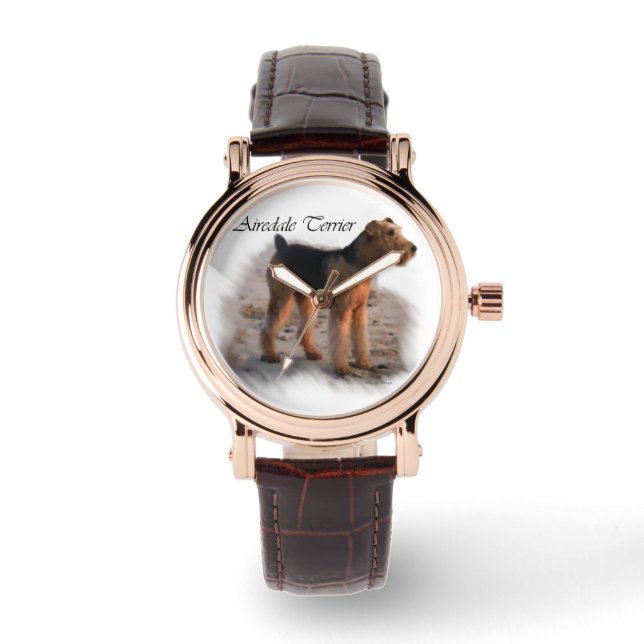 Airedale Terrier Art Watch (Front)