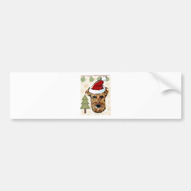 AIREDALE TERRIER BUMPER STICKER (Front)
