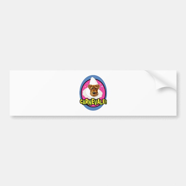 AIREDALE TERRIER BUMPER STICKER (Front)