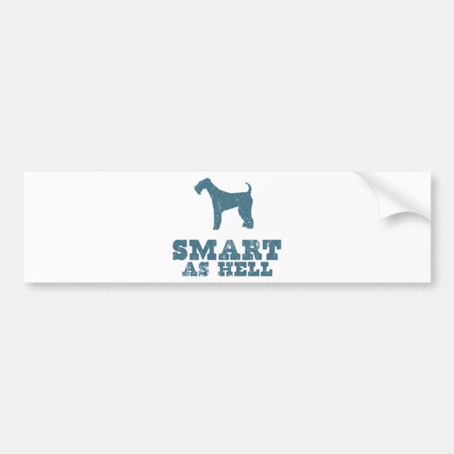Airedale Terrier Bumper Sticker (Front)