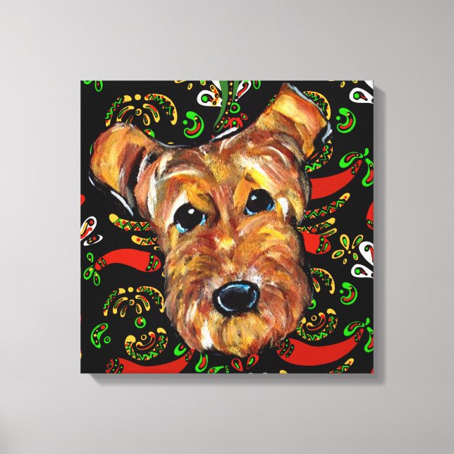  AIREDALE TERRIER       CANVAS PRINT (Front)
